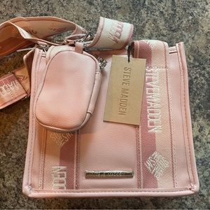 NWT Steve Madden Tik Tok Tote Pink crossbody